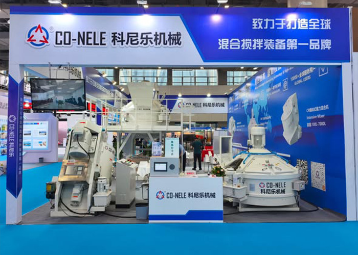 展會展覽了CMPS500立軸行星式攪拌機、強力混合機、雙臥軸攪拌機、混凝土攪拌站